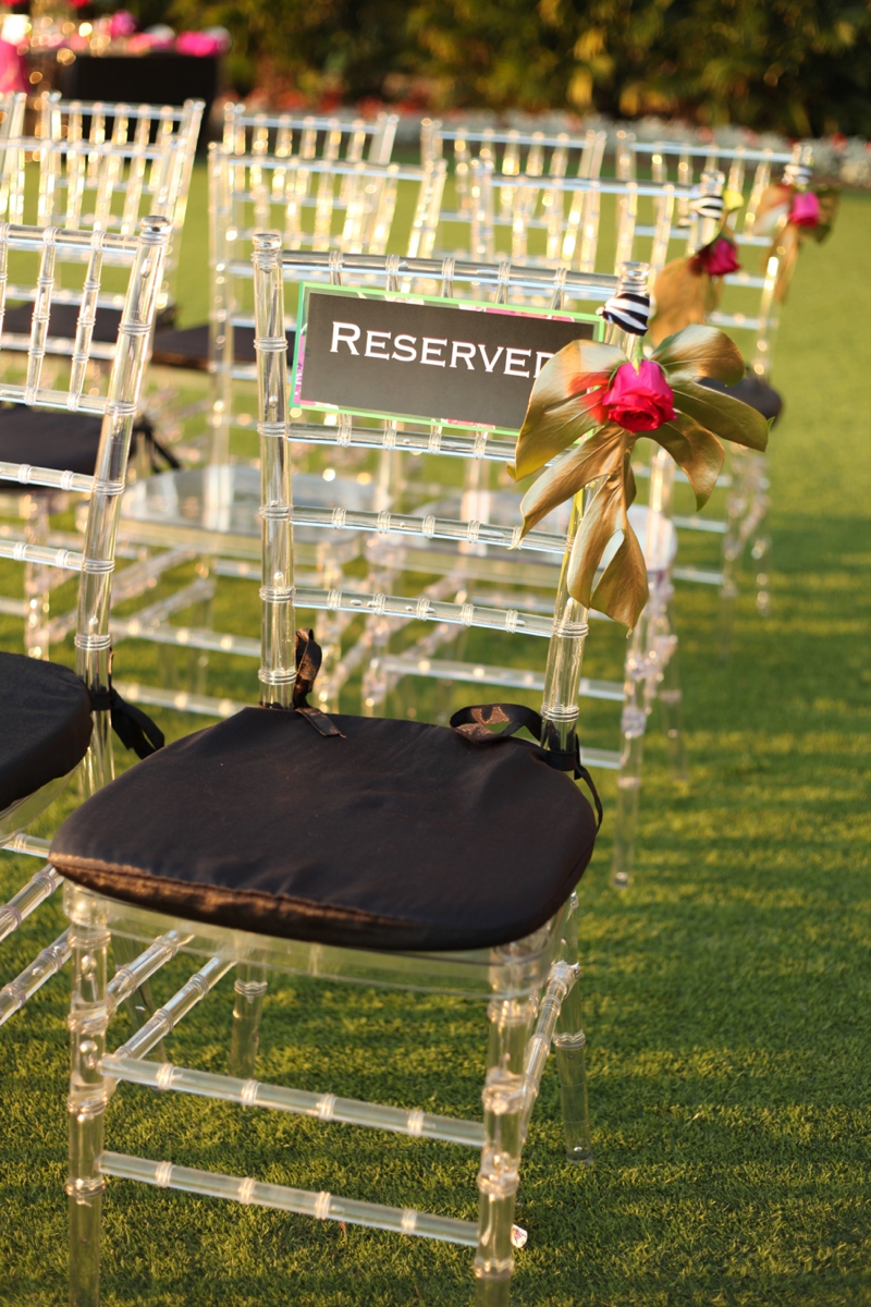 Modern Pink and Black Wedding Ideas via TheELD.com