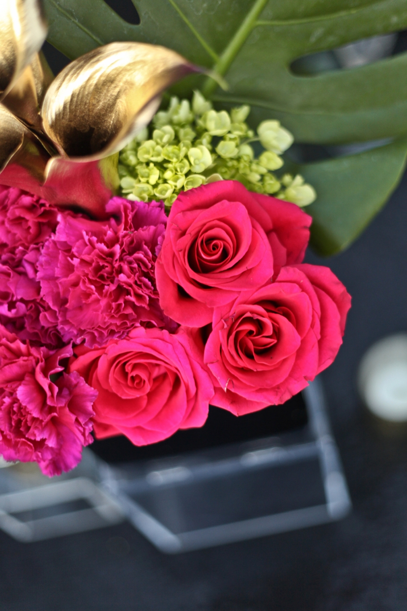 Modern Pink and Black Wedding Ideas via TheELD.com