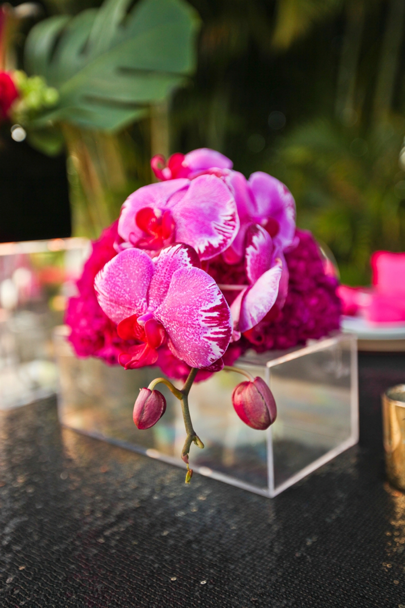 Modern Pink and Black Wedding Ideas via TheELD.com