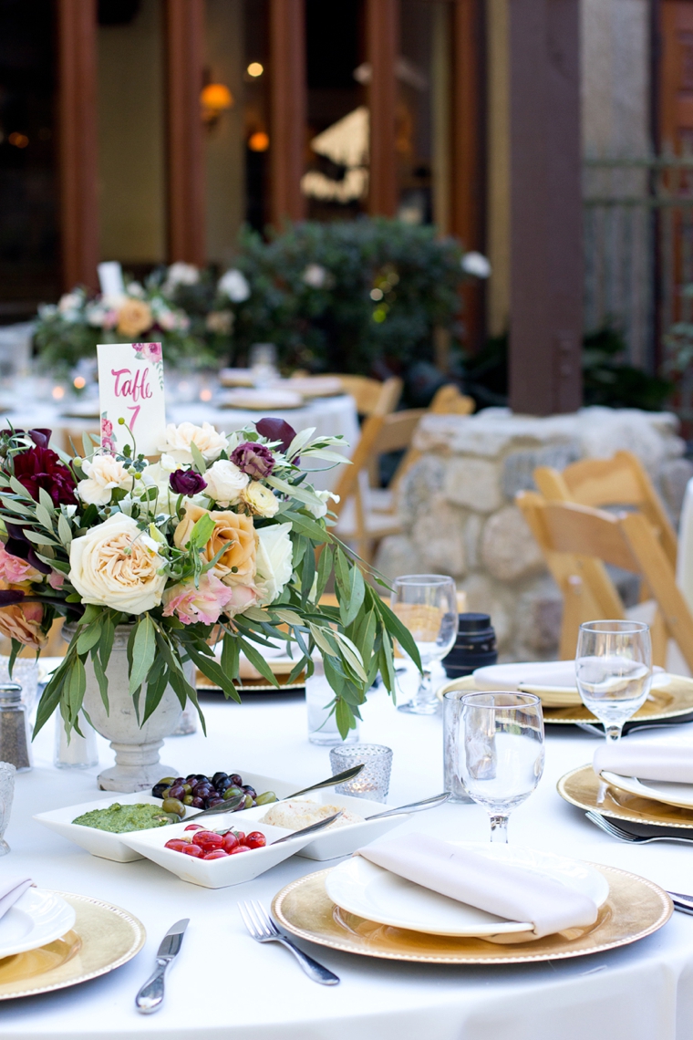 A Romantic Cranberry, Maroon & Blush Wedding via TheELD.com