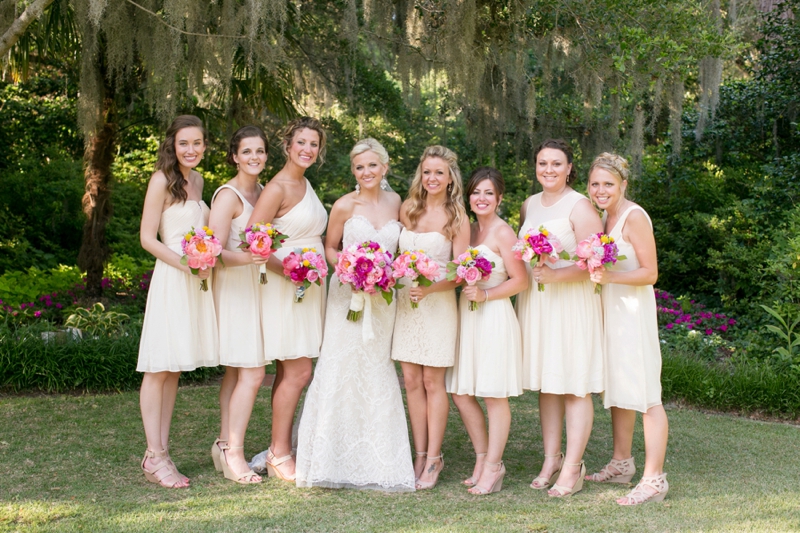 A Pink Vintage Chic North Carolina Wedding via TheELD.com