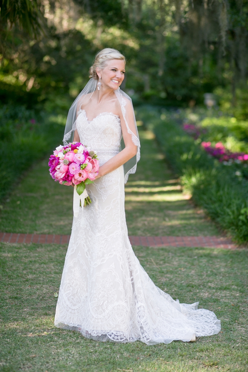 A Pink Vintage Chic North Carolina Wedding via TheELD.com