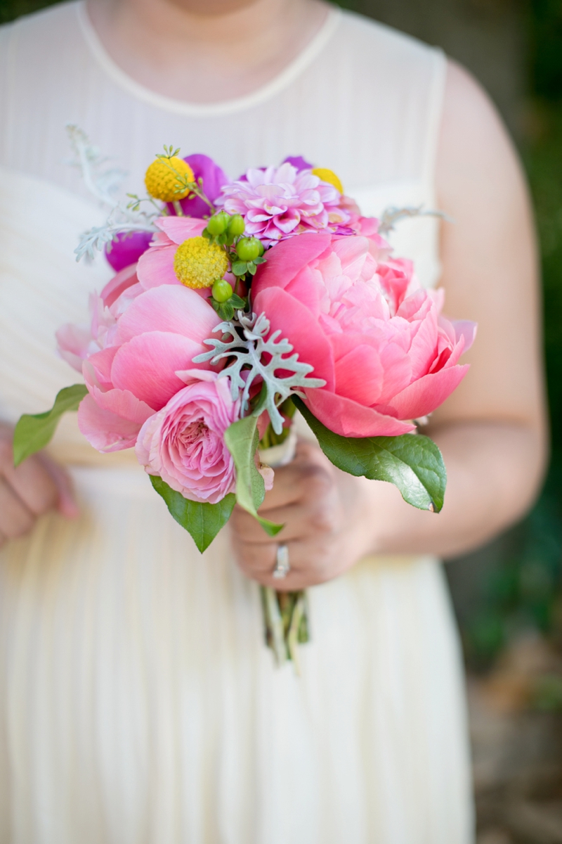 A Pink Vintage Chic North Carolina Wedding via TheELD.com