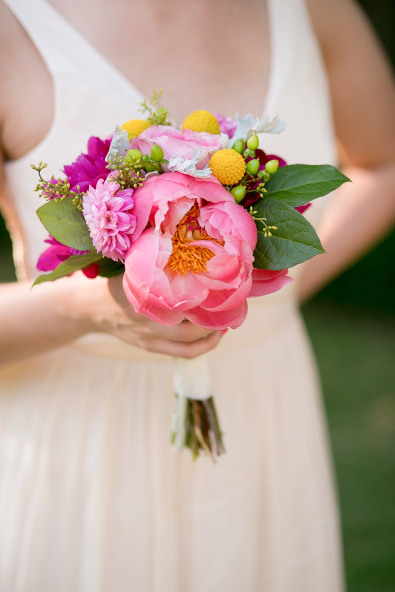 A Pink Vintage Chic North Carolina Wedding via TheELD.com