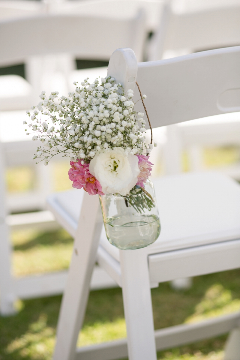 A Pink Vintage Chic North Carolina Wedding via TheELD.com