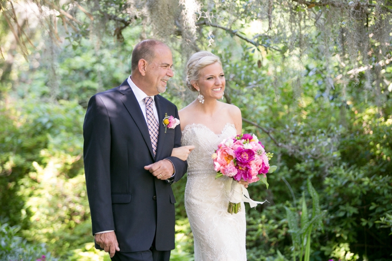 A Pink Vintage Chic North Carolina Wedding via TheELD.com