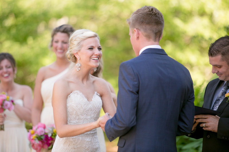 A Pink Vintage Chic North Carolina Wedding via TheELD.com