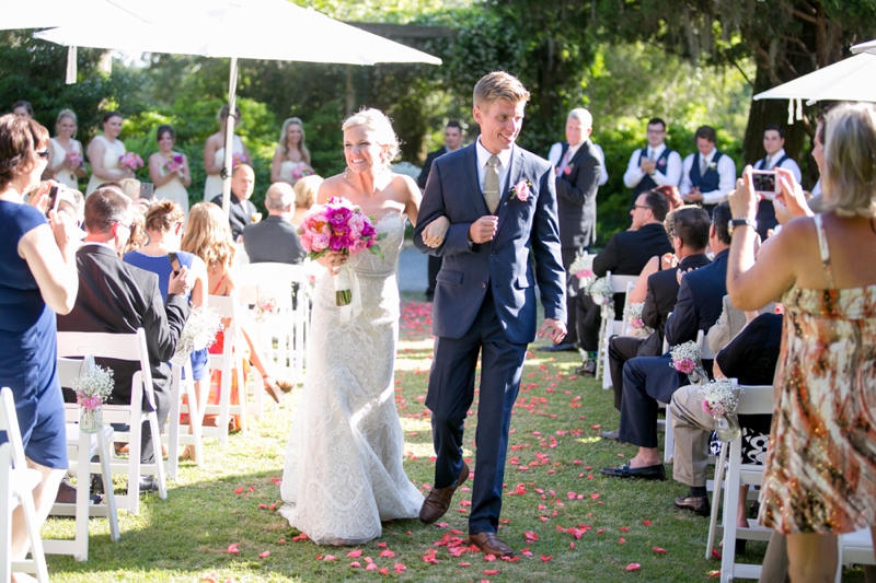 A Pink Vintage Chic North Carolina Wedding via TheELD.com