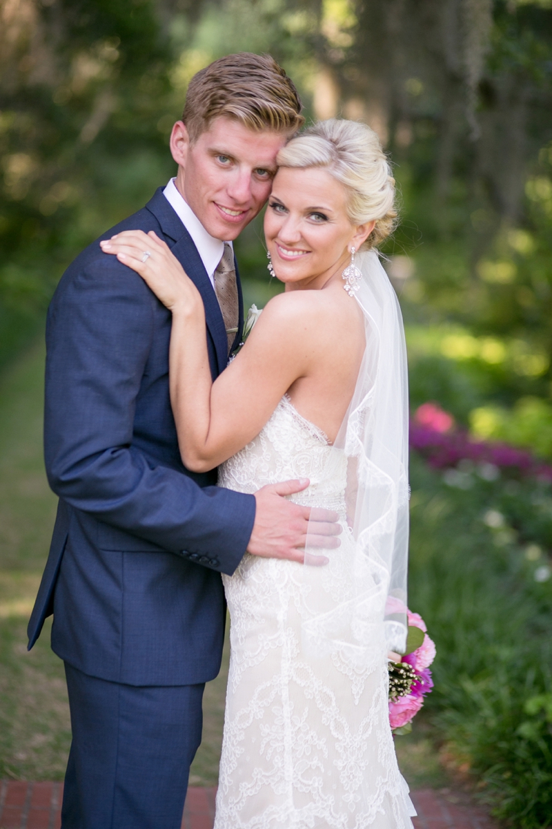 A Pink Vintage Chic North Carolina Wedding via TheELD.com