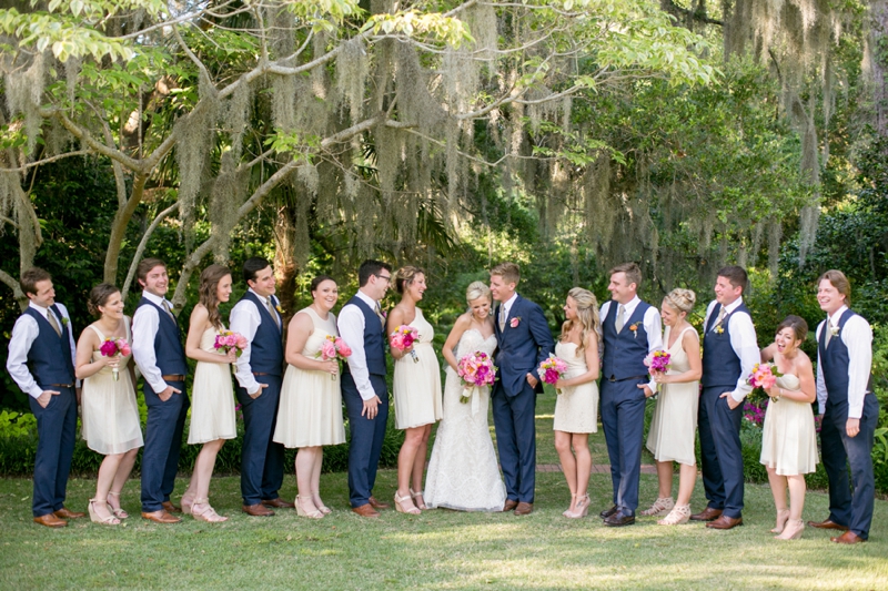 A Pink Vintage Chic North Carolina Wedding via TheELD.com