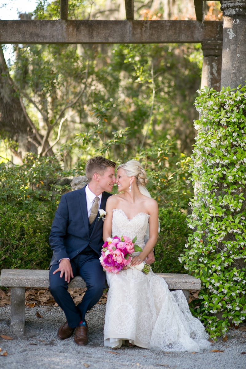 A Pink Vintage Chic North Carolina Wedding via TheELD.com