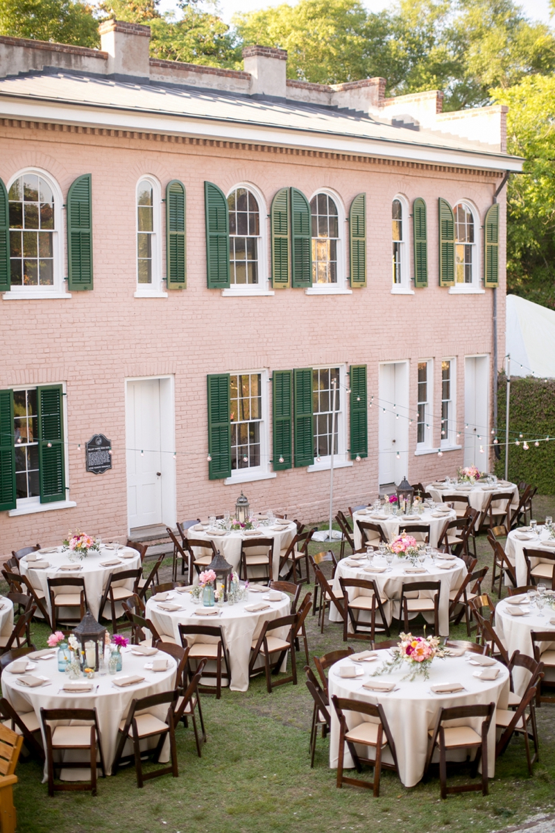 A Pink Vintage Chic North Carolina Wedding via TheELD.com