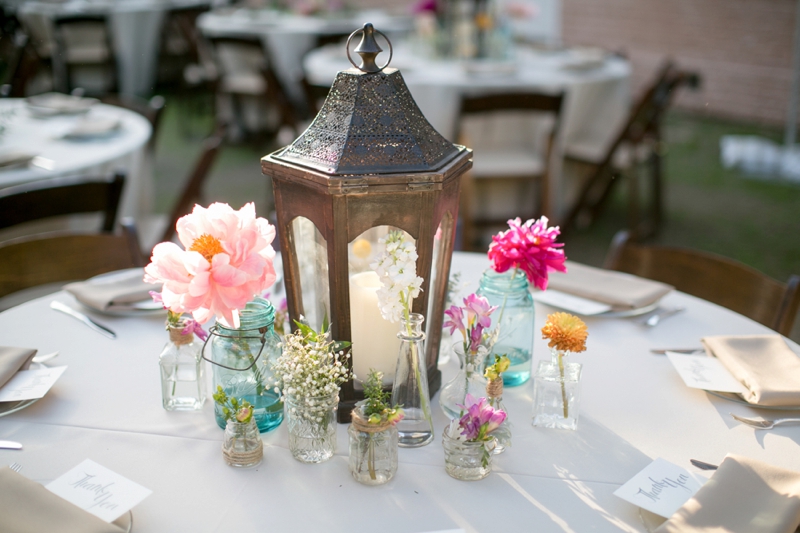 A Pink Vintage Chic North Carolina Wedding via TheELD.com