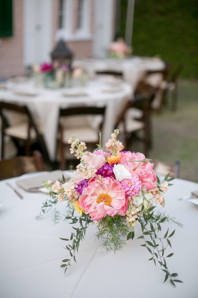 A Pink Vintage Chic North Carolina Wedding via TheELD.com