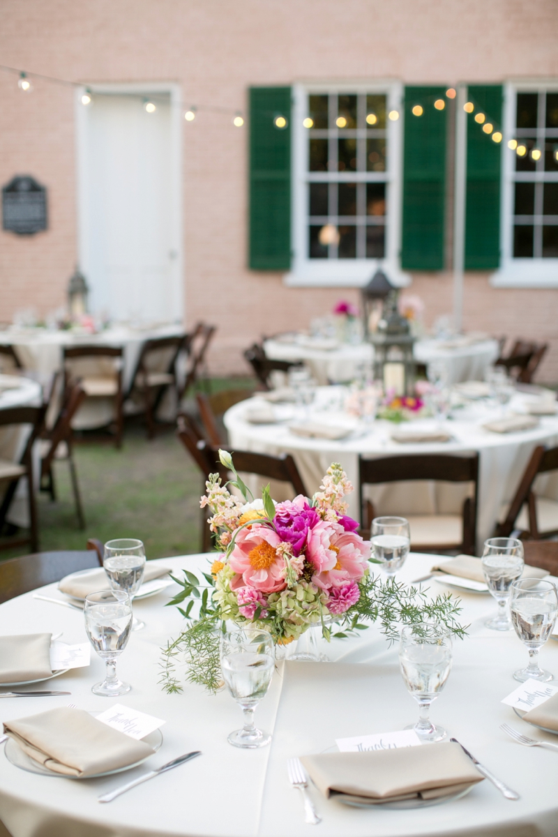 A Pink Vintage Chic North Carolina Wedding via TheELD.com