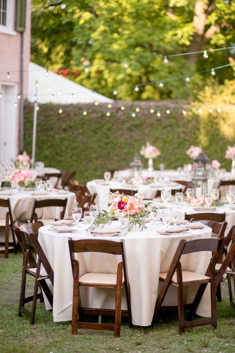 A Pink Vintage Chic North Carolina Wedding via TheELD.com