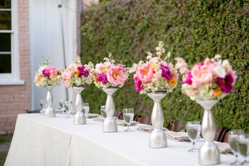 A Pink Vintage Chic North Carolina Wedding via TheELD.com