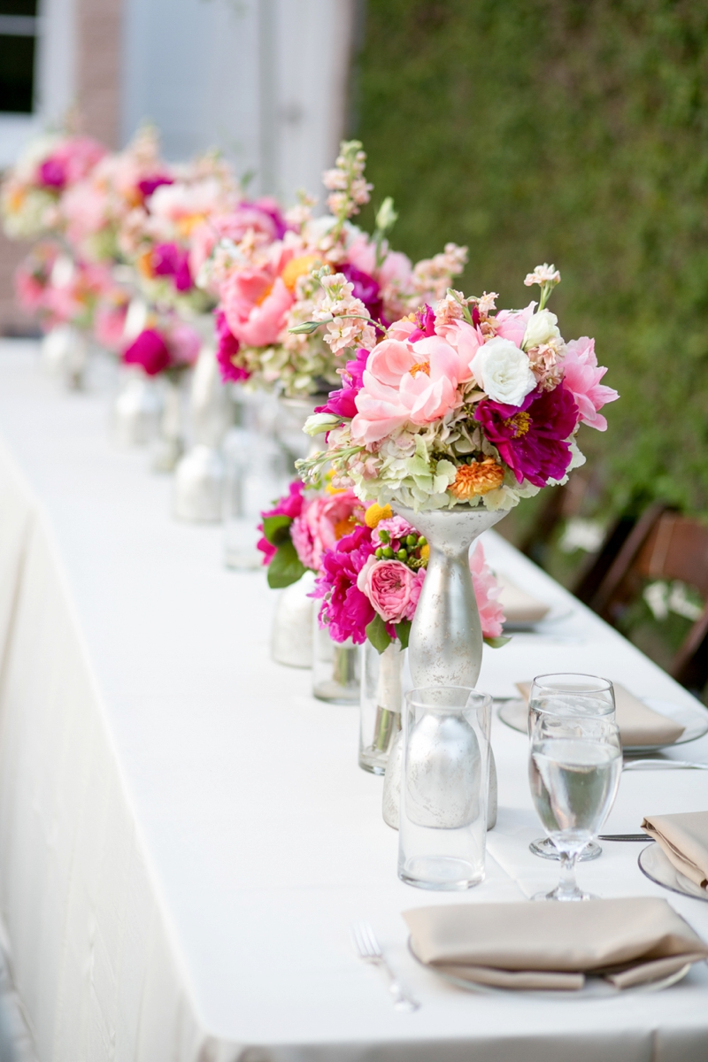 A Pink Vintage Chic North Carolina Wedding via TheELD.com