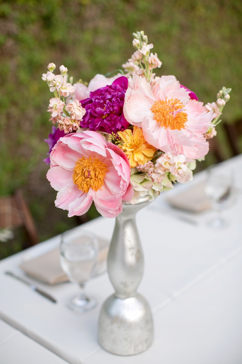 A Pink Vintage Chic North Carolina Wedding via TheELD.com