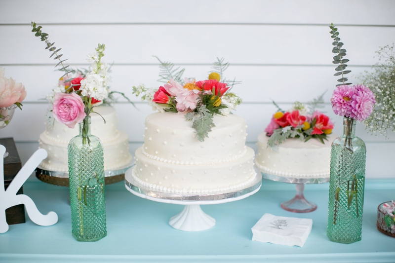 A Pink Vintage Chic North Carolina Wedding via TheELD.com