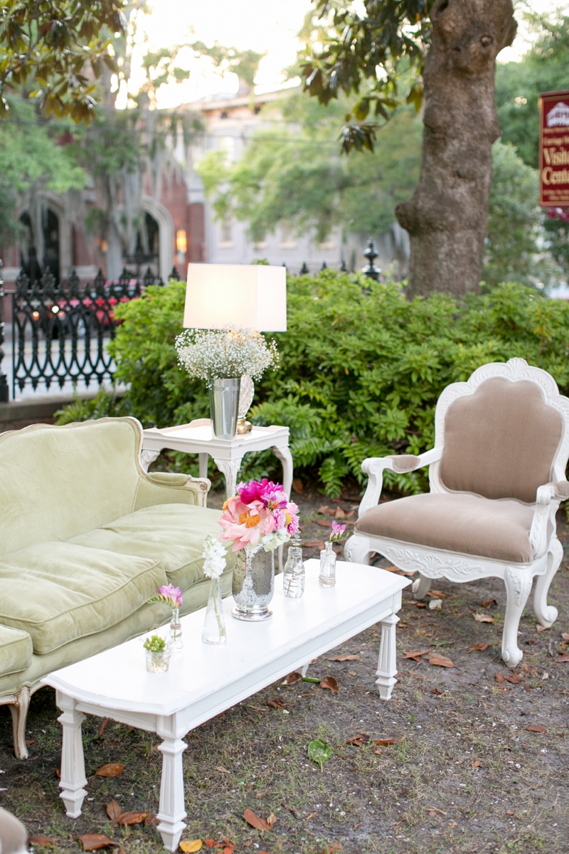 A Pink Vintage Chic North Carolina Wedding via TheELD.com