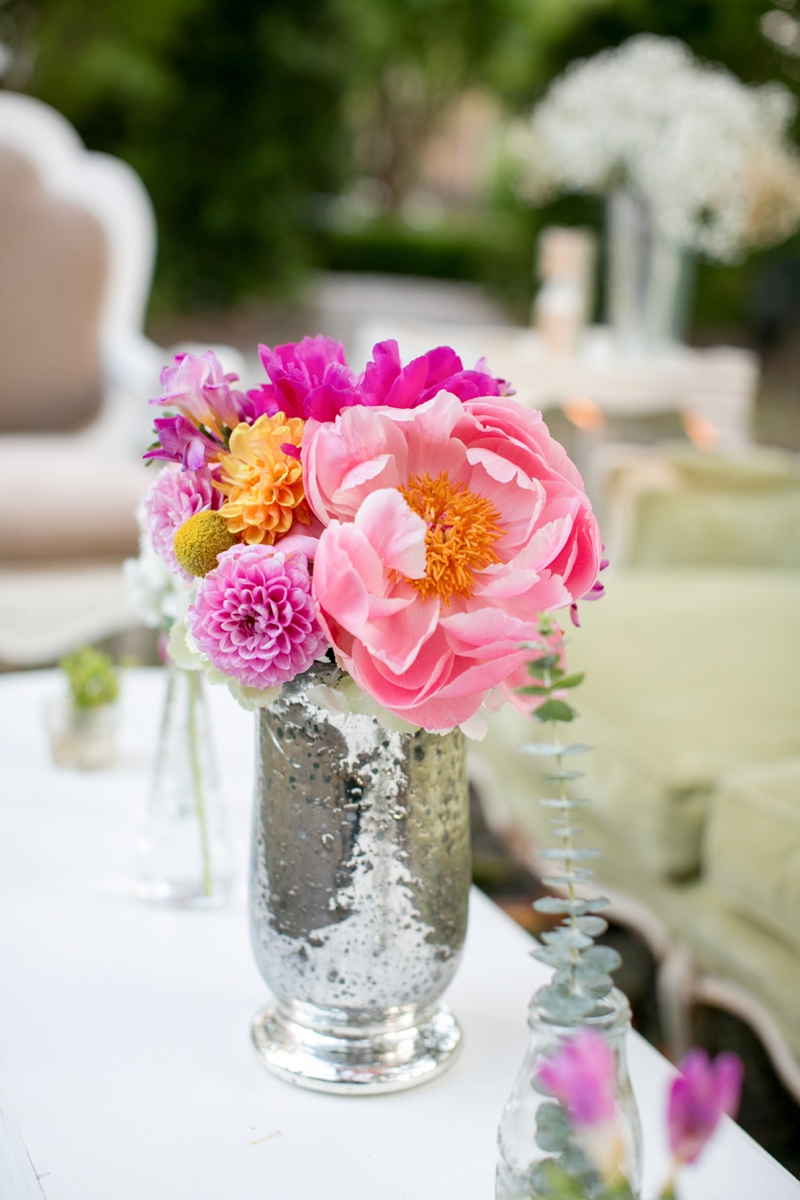 A Pink Vintage Chic North Carolina Wedding via TheELD.com