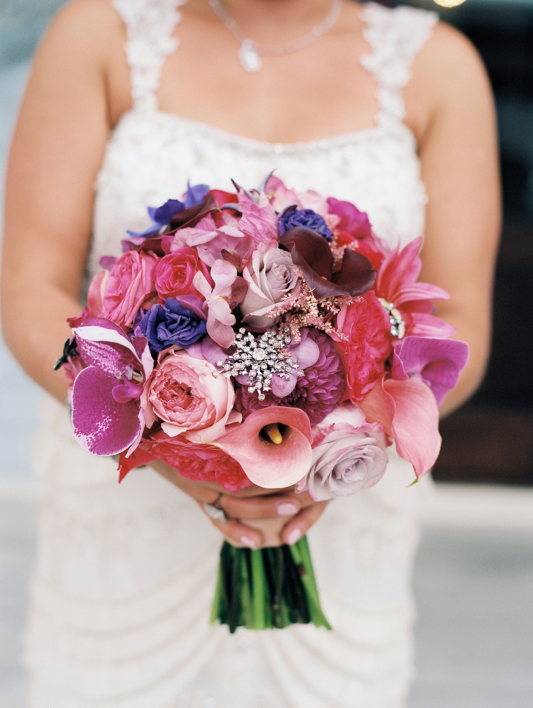 A Pink & Plum Modern Vintage Wedding via TheELD.com