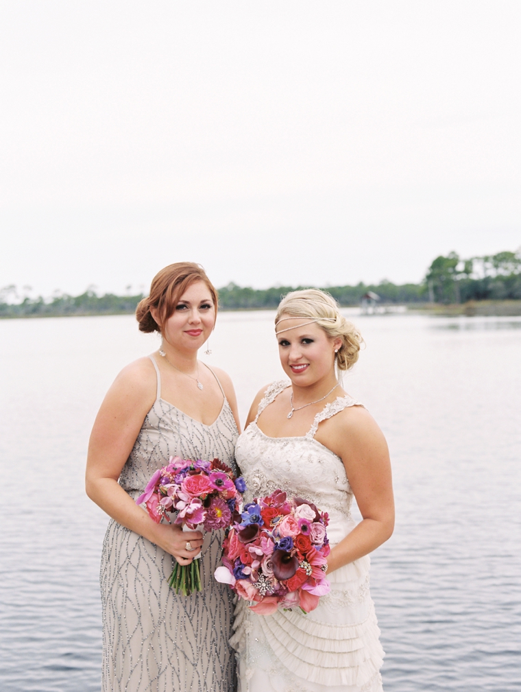 A Pink & Plum Modern Vintage Wedding via TheELD.com