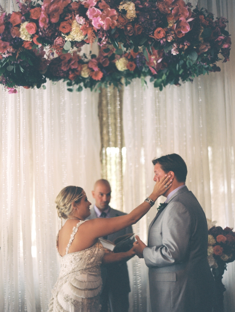 A Pink & Plum Modern Vintage Wedding via TheELD.com