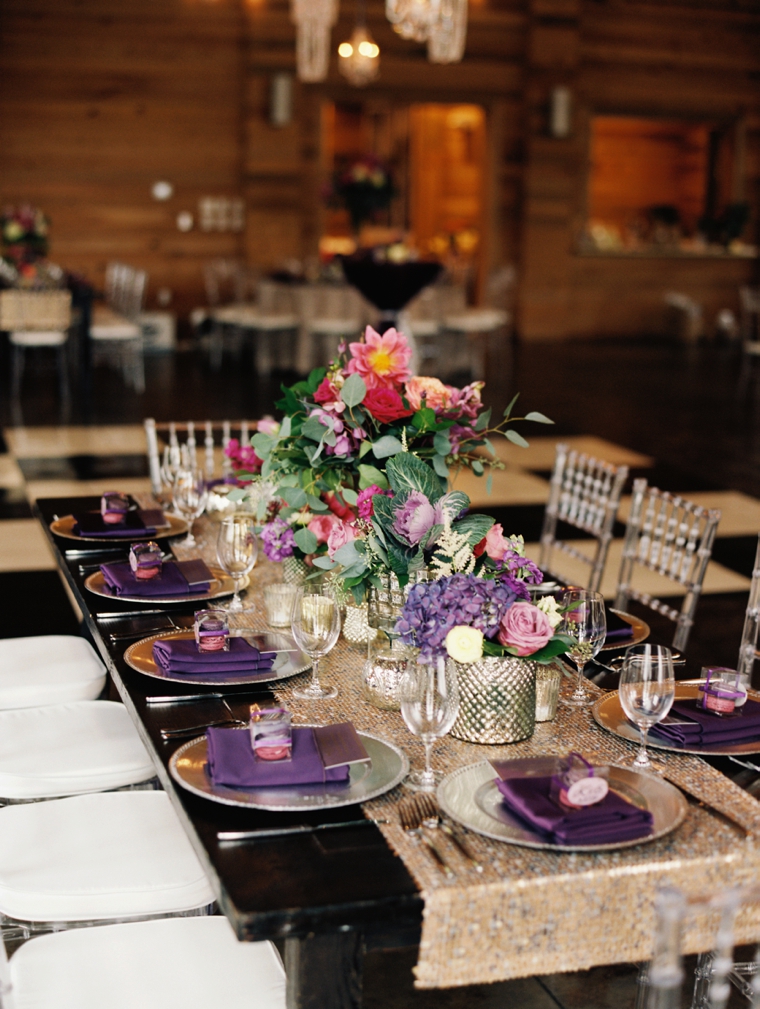 A Pink & Plum Modern Vintage Wedding via TheELD.com