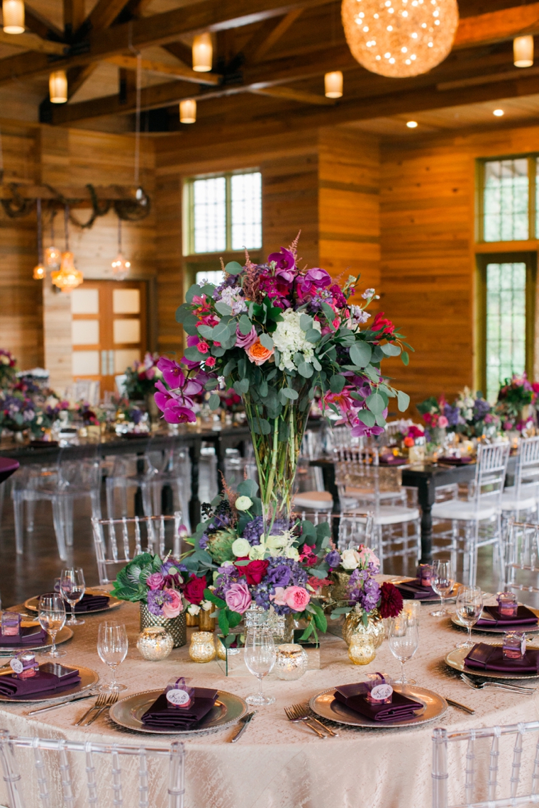 A Pink & Plum Modern Vintage Wedding via TheELD.com