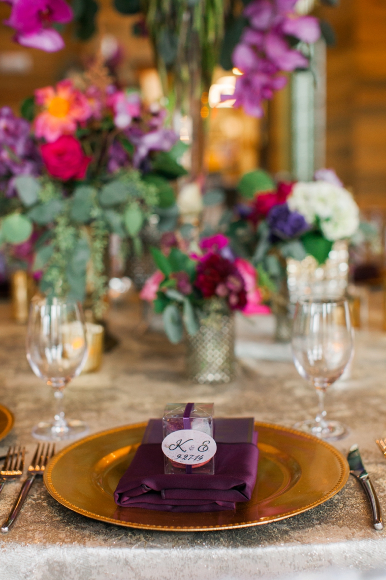 A Pink & Plum Modern Vintage Wedding via TheELD.com