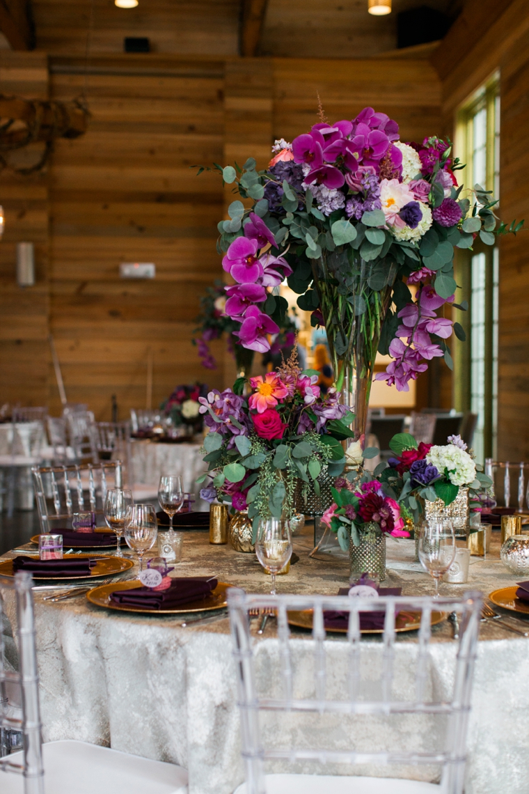 A Pink & Plum Modern Vintage Wedding via TheELD.com