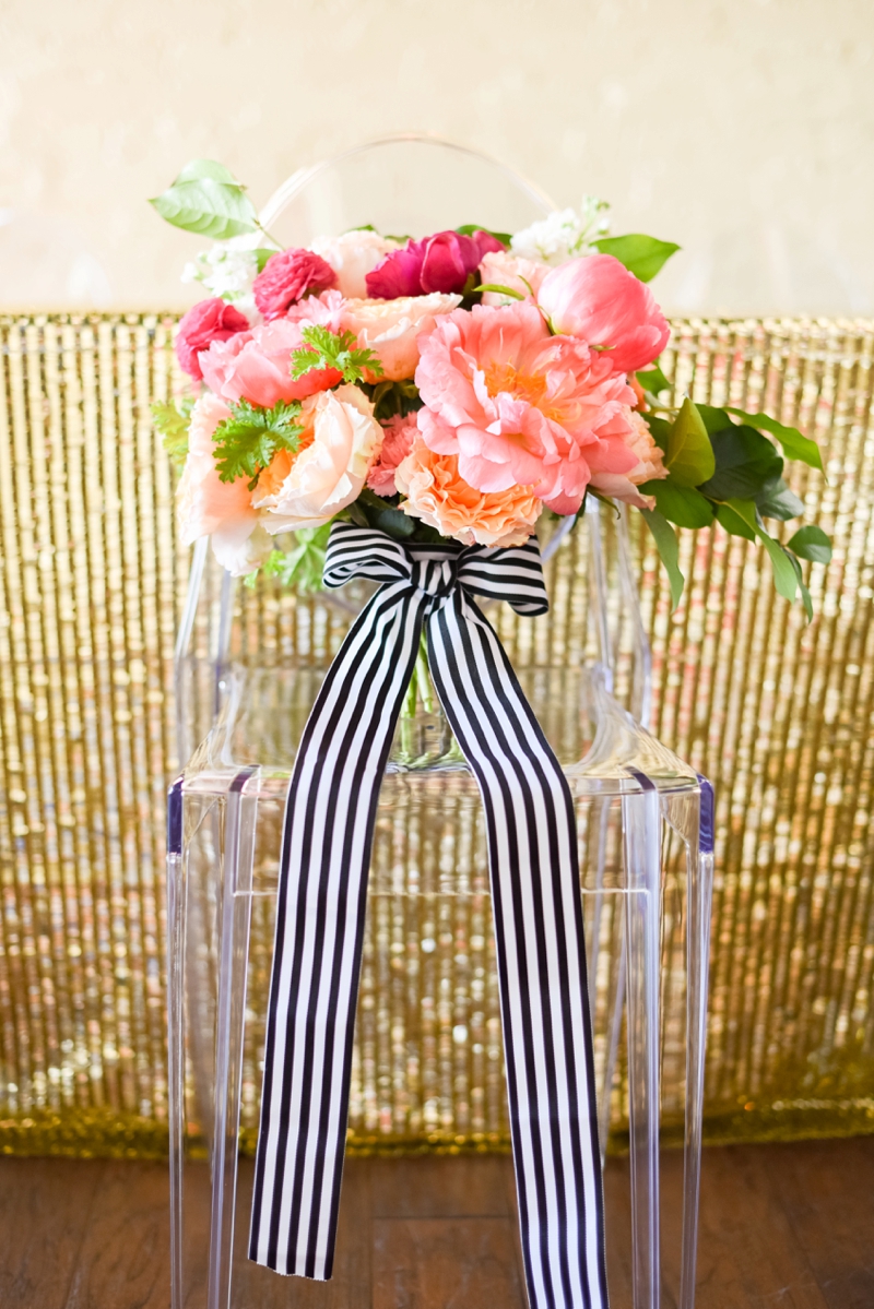 Chic Modern Pink and Orange Wedding Ideas via TheELD.com