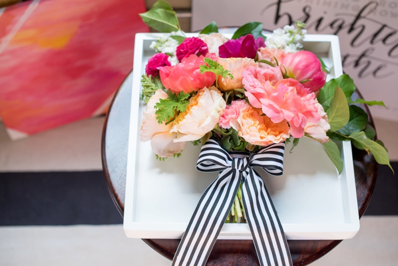 Chic Modern Pink and Orange Wedding Ideas via TheELD.com