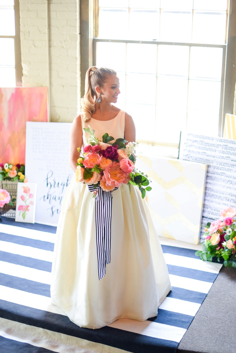 Chic Modern Pink and Orange Wedding Ideas via TheELD.com