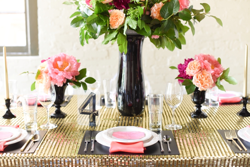 Chic Modern Pink and Orange Wedding Ideas via TheELD.com