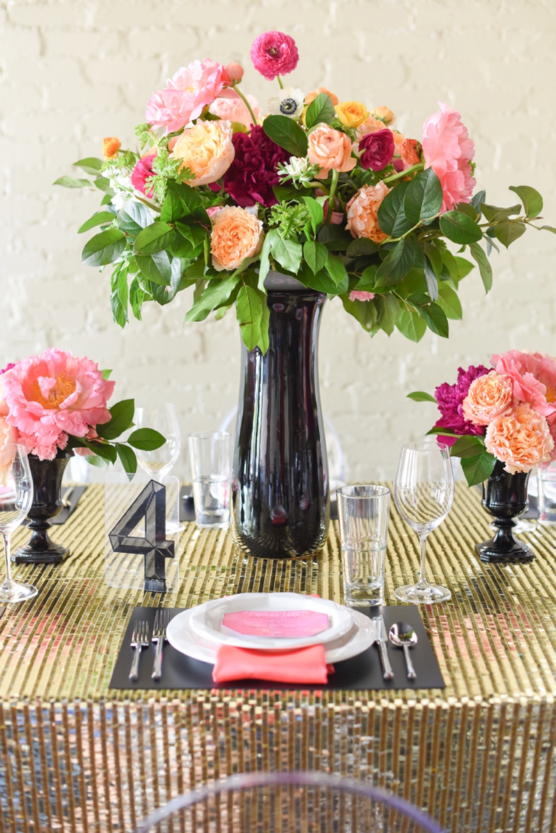 Chic Modern Pink and Orange Wedding Ideas via TheELD.com