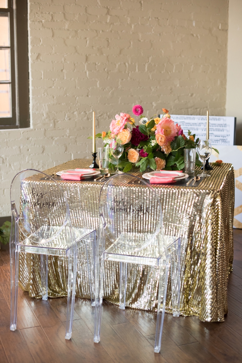 Chic Modern Pink and Orange Wedding Ideas via TheELD.com