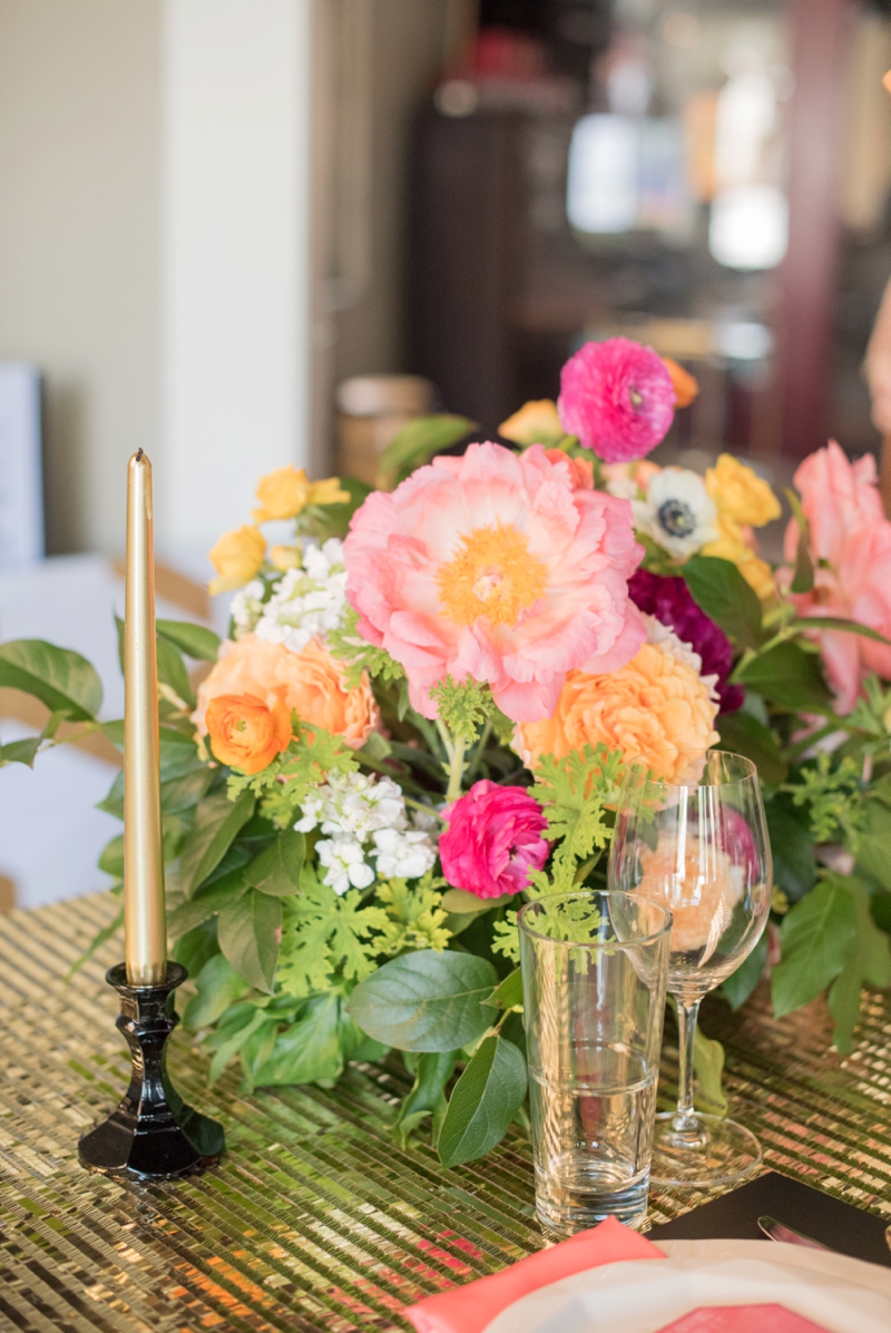 Chic Modern Pink and Orange Wedding Ideas via TheELD.com