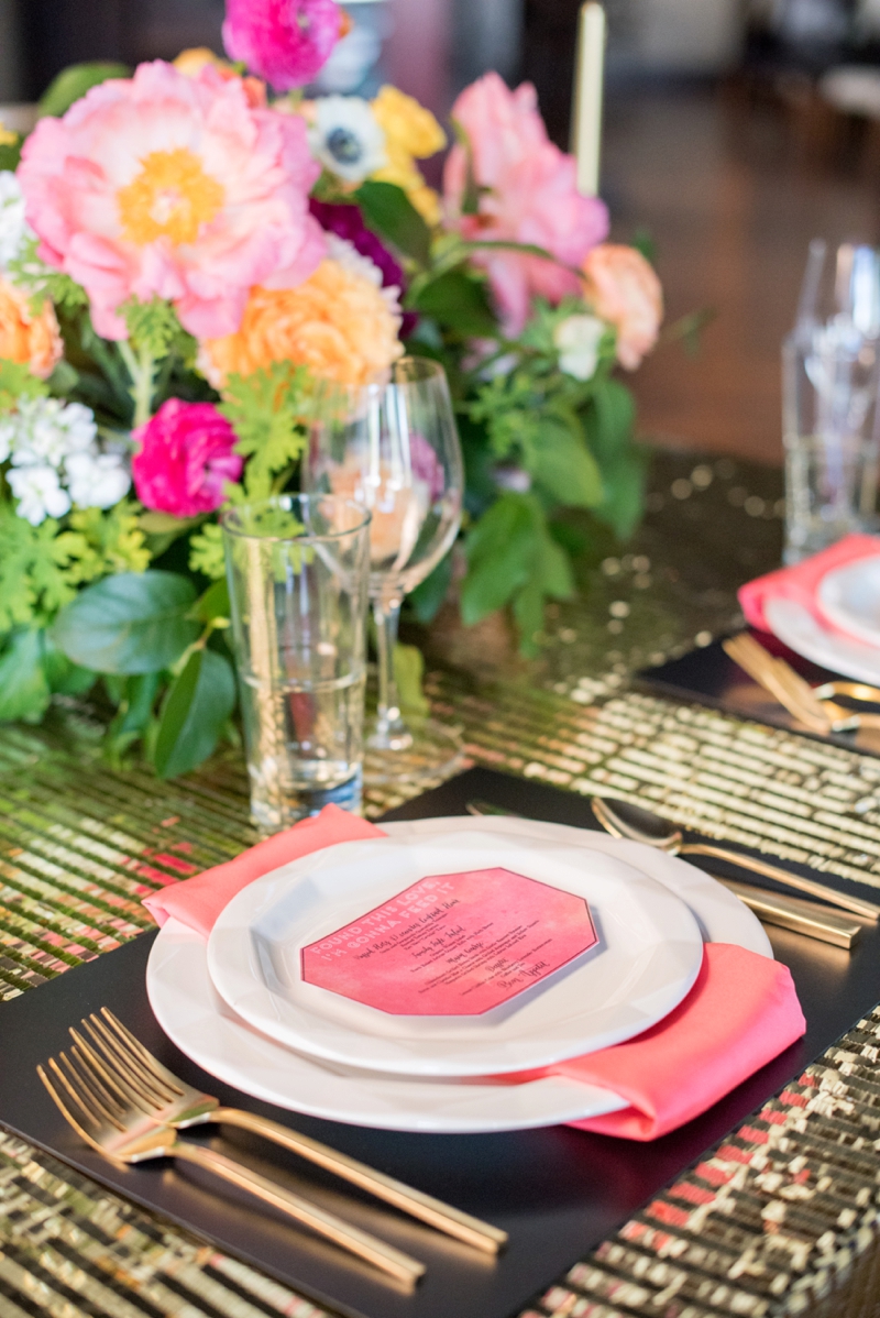 Chic Modern Pink and Orange Wedding Ideas via TheELD.com