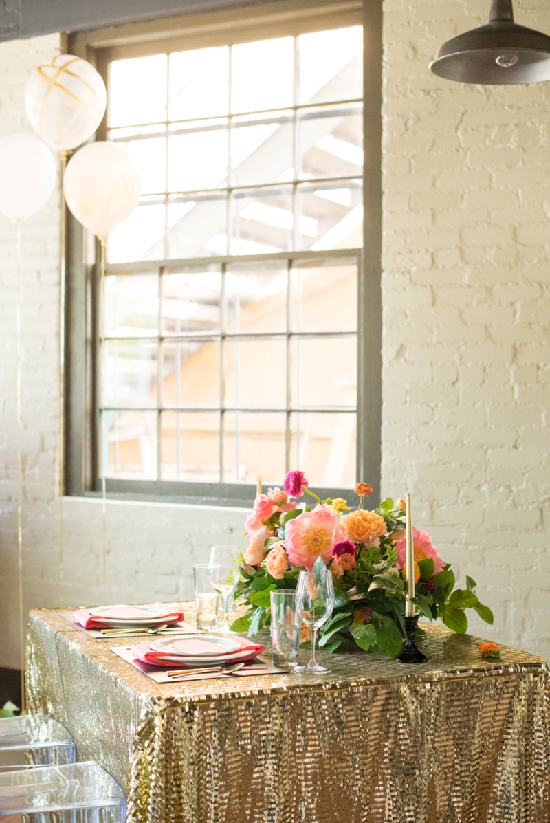 Chic Modern Pink and Orange Wedding Ideas via TheELD.com