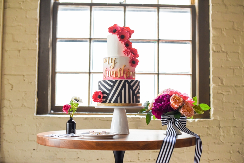 Chic Modern Pink and Orange Wedding Ideas via TheELD.com