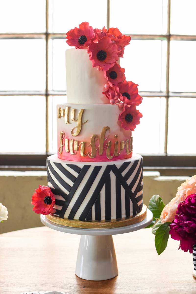 Chic Modern Pink and Orange Wedding Ideas via TheELD.com