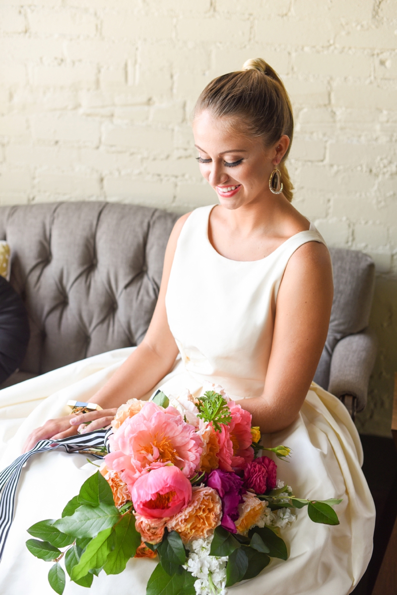 Chic Modern Pink and Orange Wedding Ideas via TheELD.com