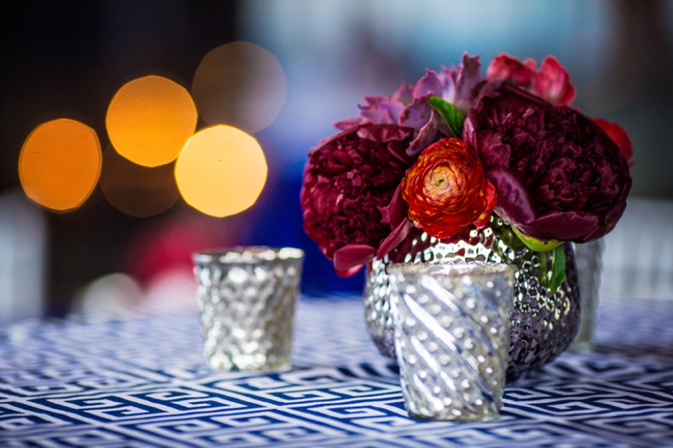 A Red, White, & Blue Rehearsal Dinner via TheELD.com