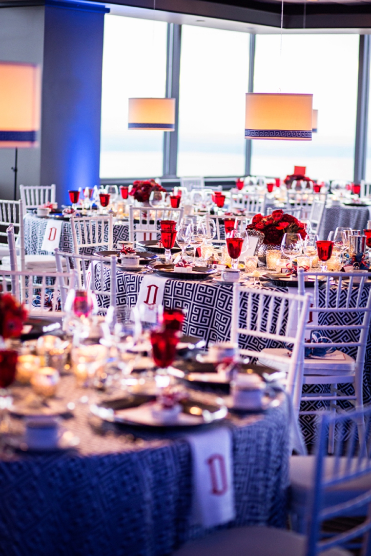 A Red, White, & Blue Rehearsal Dinner via TheELD.com