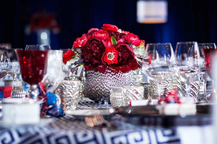 A Red, White, & Blue Rehearsal Dinner via TheELD.com