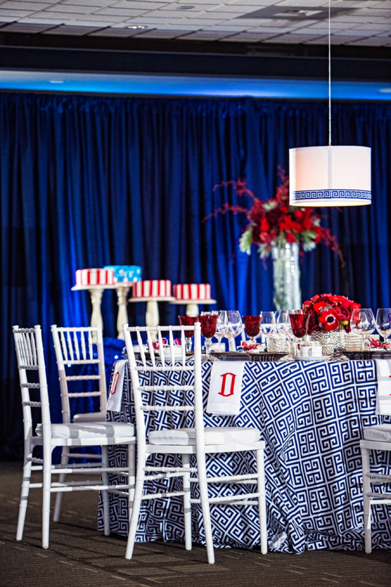 A Red, White, & Blue Rehearsal Dinner via TheELD.com