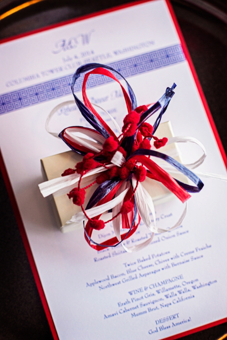 A Red, White, & Blue Rehearsal Dinner via TheELD.com